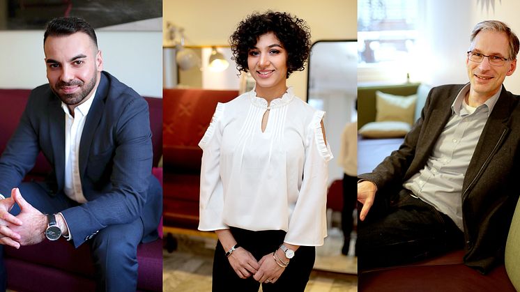 De nominerade; Fadi Barakat, Kiana Göransson & Johan Oljeqvist
