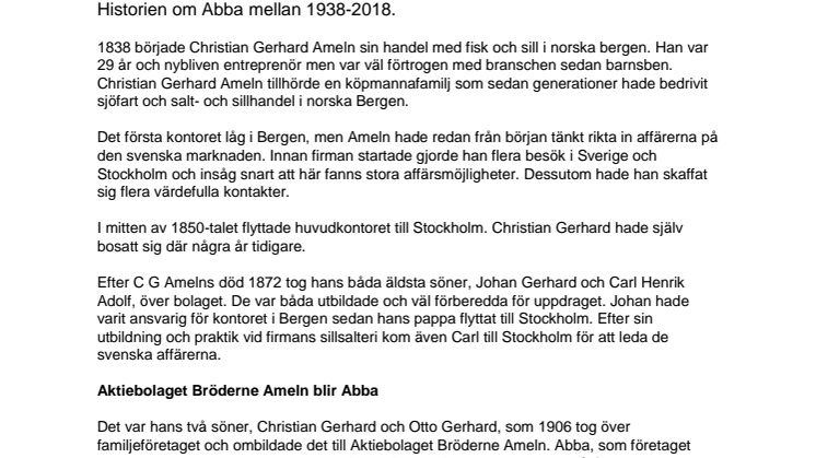 Från salt sill via världskänd pop till ett hållbarhetsarbete i topp