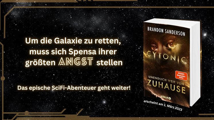 Brandon Sandersons epische “Claim the Stars”-Reihe nimmt Fahrt auf!