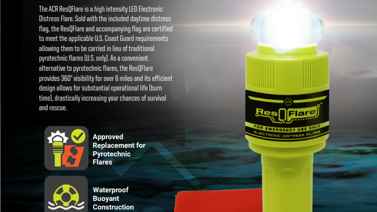 Spec sheet - ACR Electronics ResQFlare™