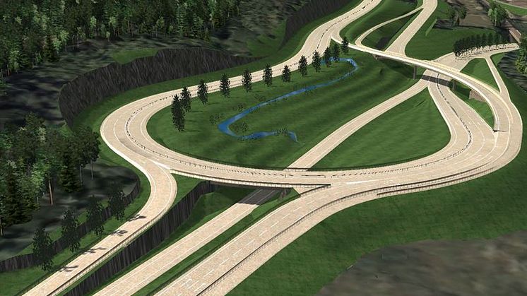 Planskilda korsningar ökar trafiksäkerheten.