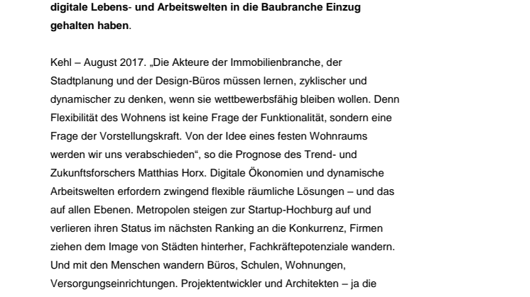 Megatrend mobile Immobilien