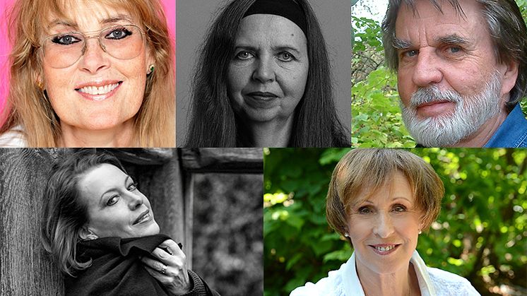 Marie-Louise Ekman, Birgitta Egerbladh, Per Åhlin, Nina Stemme och Eva Rydberg. Foto: Louise Billgert, Morgan Norman, Penn Film AB, Neda Navaee och Mikael Lindell Bohlin
