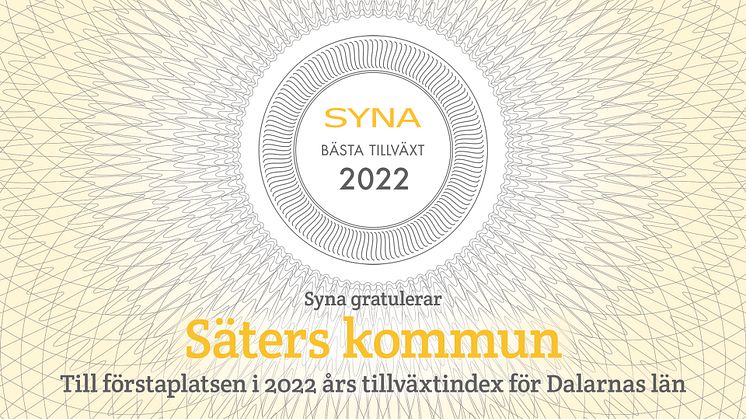 Säter har bäst tillväxt i Dalarna