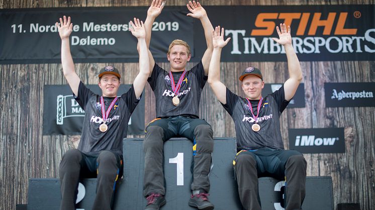 Emil Hansson nordisk mästare i Rookie-NM i Timbersports