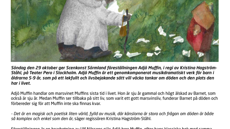 Adjö Muffin - prisbelönt bok blir normkreativ musikteater