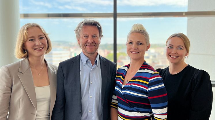 Anne Marie Sjøholt, Trym Eidem Gundersen, Charlotte Rapp og Agnete Bell.