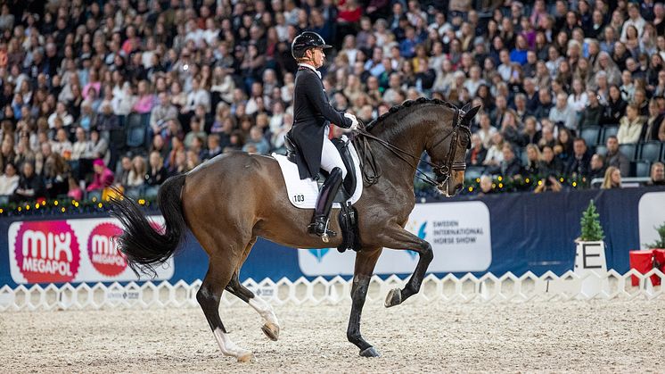 Isabell Werth at Lövsta Top 10, photo Roland Thunholm
