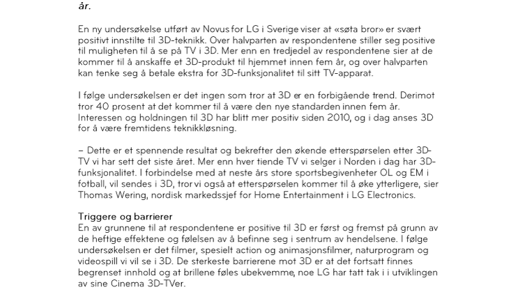 Stor interesse for 3D-TV