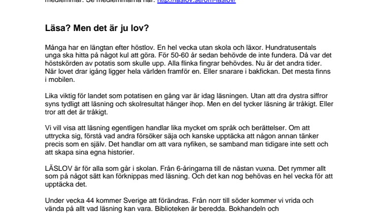 Äntligen LÄSLOV!