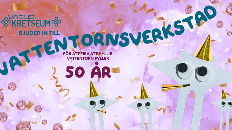 Vattentorns-verkstad med text