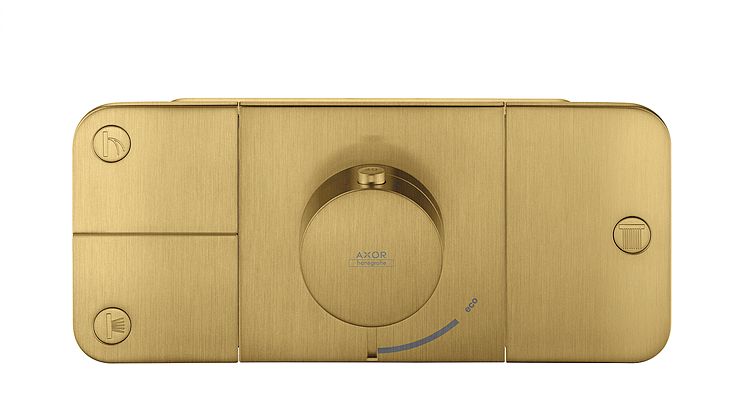 Axor One_Thermostat_Brushed_Gold_Optic
