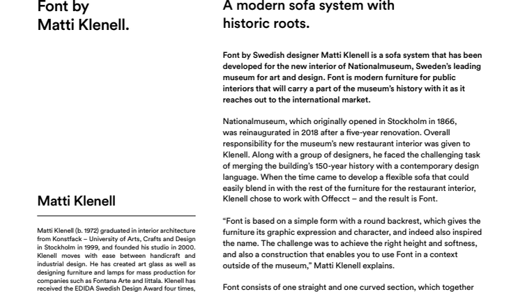 Offecct Press release Font by Matti Klenell_EN