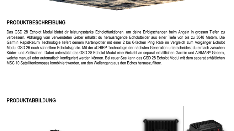 Datenblatt CH Garmin GSD 28