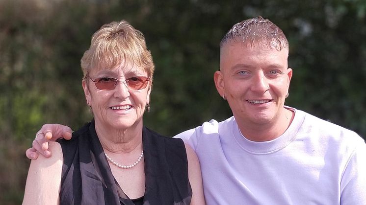 Supported: Dave Parkyn and his mum Jackie