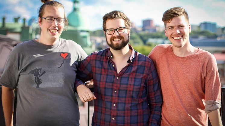 Tummy Labs grundare Anders Carling, Anders Elfving och Thijs Keesenberg. Foto: privat
