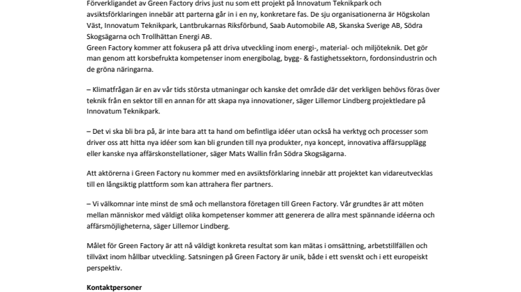 Unikt samarbete för fler gröna affärer