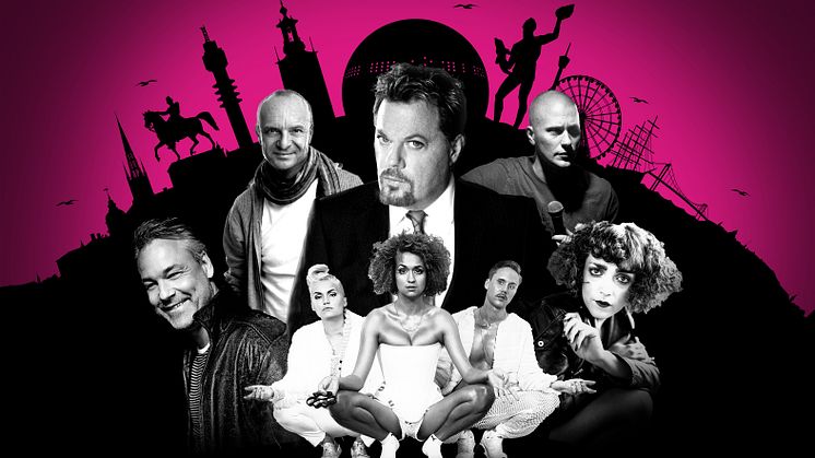 Izzard, Gardell, Kronlöf, Betnér, Niavarani, Schyffert och Sundin på fullmatade Stand Up For Stockholm/Göteborg 