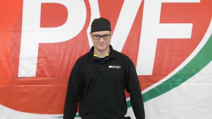 André Nilsson, Åtvidaberg. Finalist i "SM för unga plåtslagare 2012".