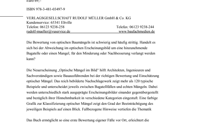 Optische Mängel im Bild