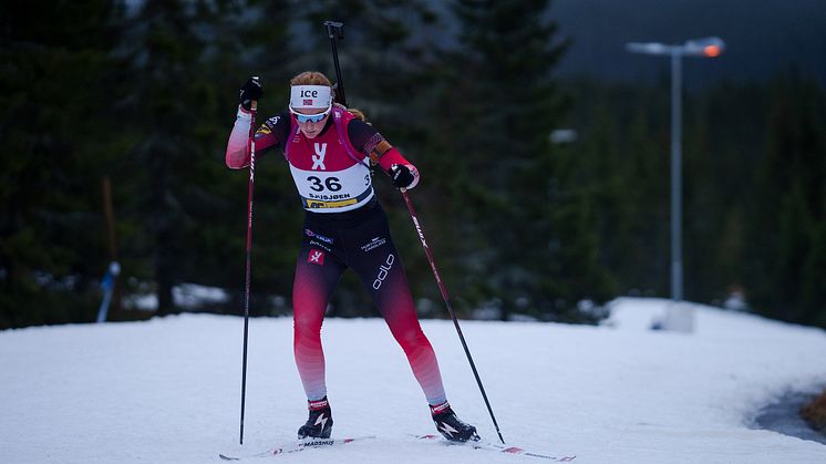 KLAR FOR EM: Åsne Skrede (Geilo IL) er blant de 12 skiskytterne som skal til EM i Polen. Foto: Christian Haukeli