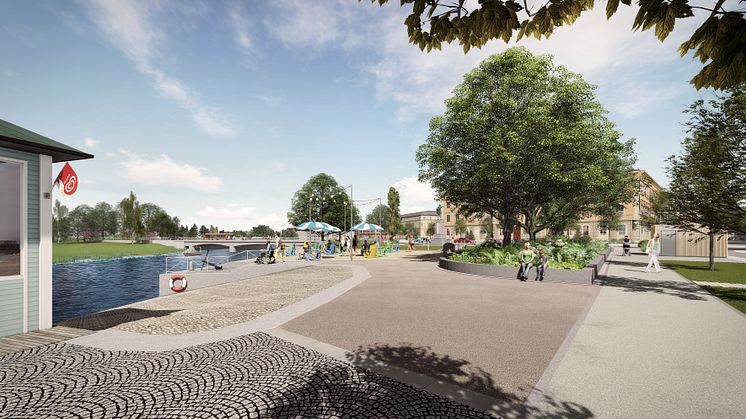 Pressinbjudan: Residensparken invigs med beachparty