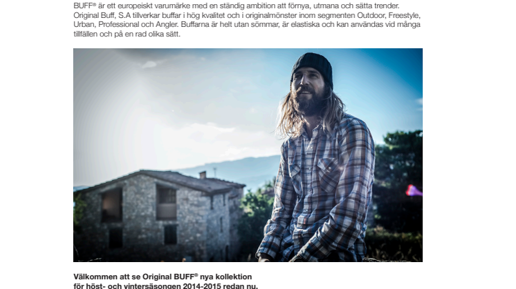 Pressvisning Original BUFF® kollektion Höst/Vinter 2014-2015