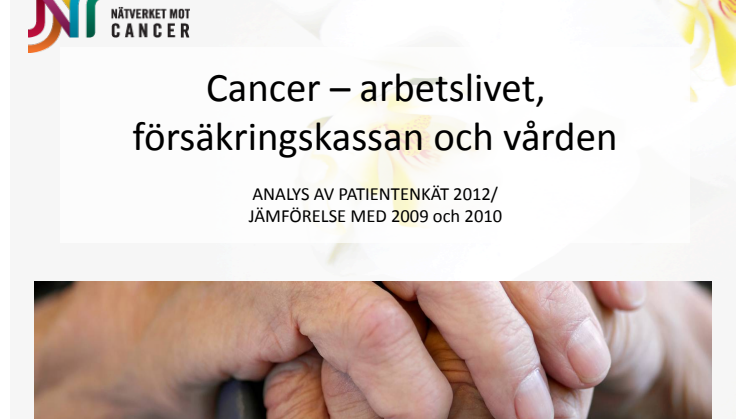 Nationella cancerenkäten - enkätanalys och presentation