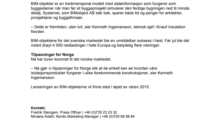 BIM-suksessen fortsetter nå i Norge