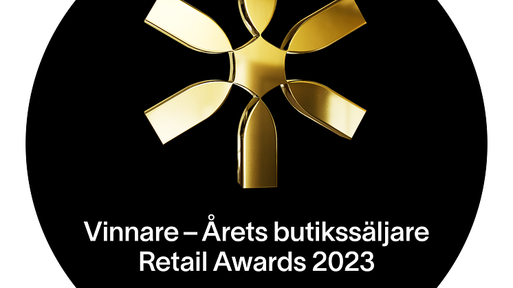 Emblem Vinnare RA 2023 - Butikssäljare