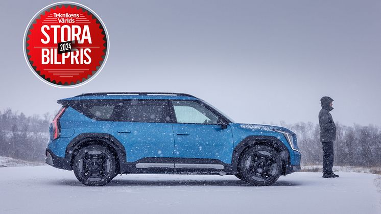Kia EV9 vinner Teknikens Världs Stora Bilpris 2024
