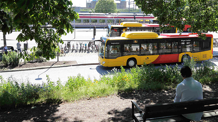 Kalmar i topp för resor med kollektivtrafik