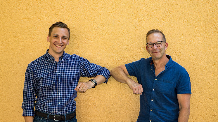 Structor Projektledning Dalarna växer. Johan Sönnert till vänster, Mikael Hansson (VD) till höger. Foto: Structor.