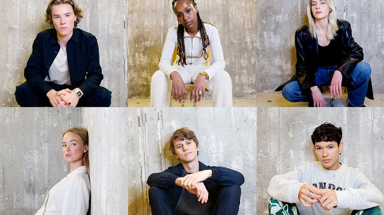 Photo of Edvin Ryding, Ayaan Ahmed, Sofia Kappel, Matilda Källström, Erik Enge and Omar Rudberg. Photo by Carla Orrego Veliz.