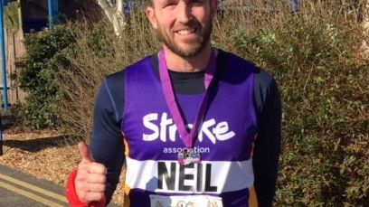 Bracknell father goes the extra mile for the Stroke Association