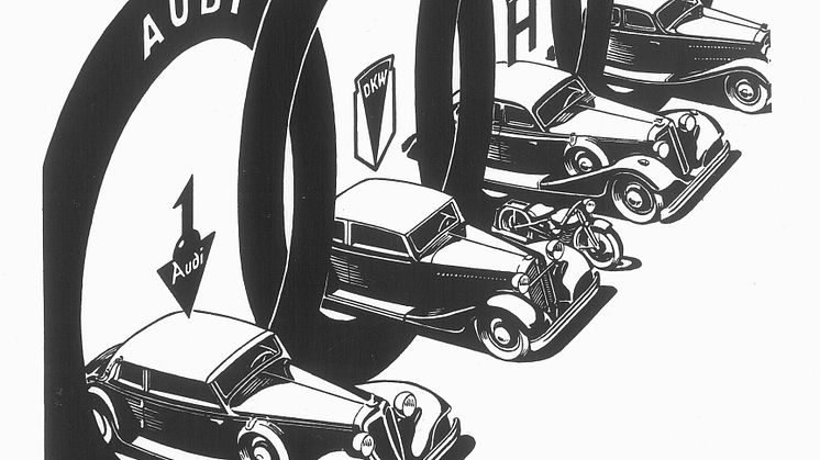 Reklame for Auto Union AG, grundlagt den 29. juni 1932