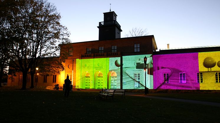 Floating / Sven Påhlsson på Vigelandmuseets fasade