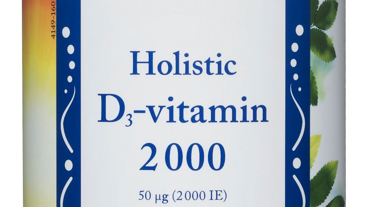 Produktbild Holistic D3-vitamin 2000IE, 360 kapslar