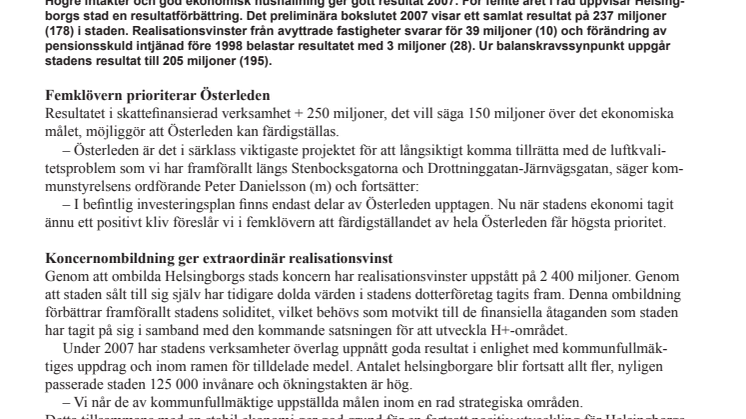 Starkt bokslut möjliggör ytterligare en viktig miljösatsning