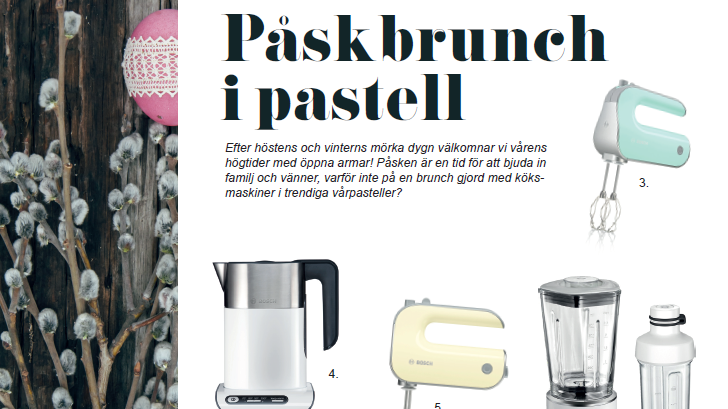 Påskbrunch i pastell