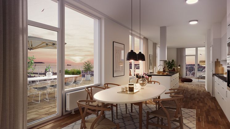 Bostäder i fastigheten Scala i Helsingborg