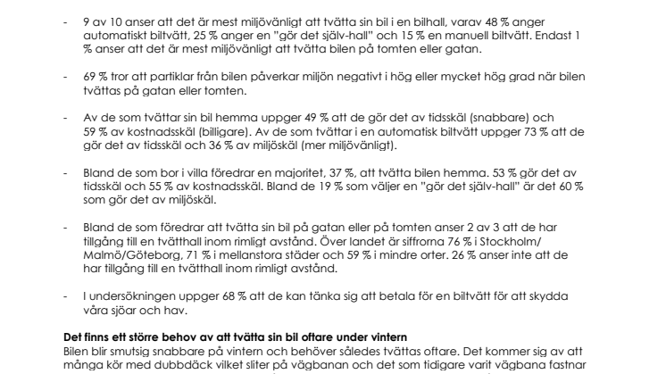 Stora Biltvättarhelgen 26-27 april: Att tvätta bilen rätt minskar vår miljöpåverkan