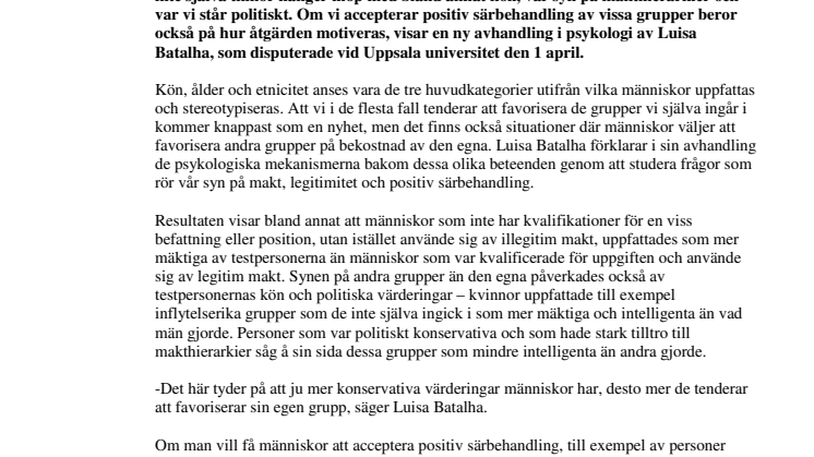 När min grupp blir viktigare än din