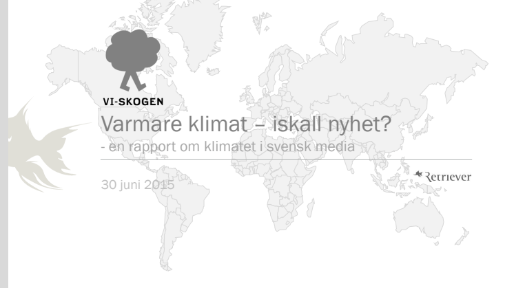 Ny rapport: Klimatet allt kallare nyhet