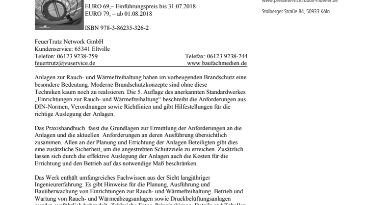 Einrichtungen zur Rauch- und Wärmefreihaltung