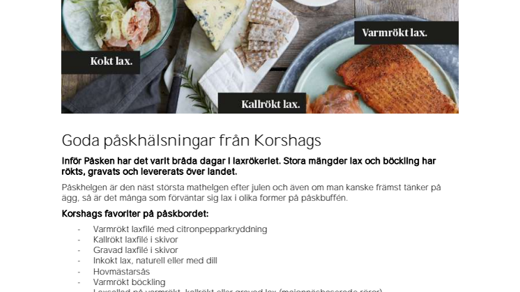 Goda påskhälsningar från Korshags