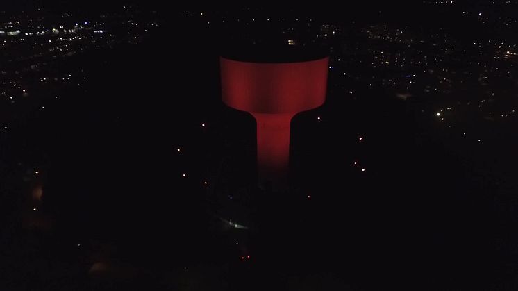 Vattentornets ljussättning