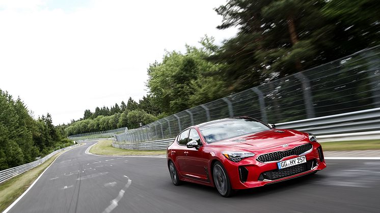 KIA Stinger testing at Nurburgring