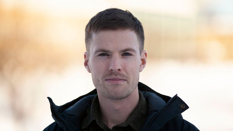 Johan Lidman, doktorand på Företagsforskarskolan och  Institutionen för ekologi, miljö och geovetenskap vid Umeå universitet. Foto: Per Melander