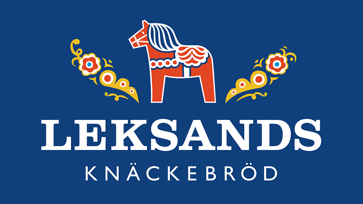 Leksand logotyp blå knäckebröd